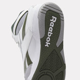 REEBOK CLASSICS White & Green BB 4000 II Mid Sneakers