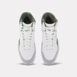 REEBOK CLASSICS White & Green BB 4000 II Mid Sneakers