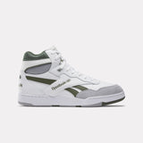 REEBOK CLASSICS White & Green BB 4000 II Mid Sneakers