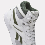 REEBOK CLASSICS White & Green BB 4000 II Mid Sneakers