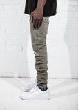 Destroyed Sand Denim Kollar Clothing
