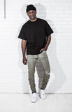 Destroyed Sand Denim Kollar Clothing