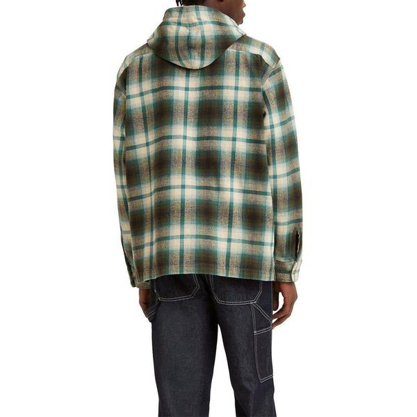 Levi's flannel hot sale hoodie