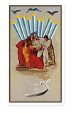 Dalí Tarot: The Magician, Death, and the Moon