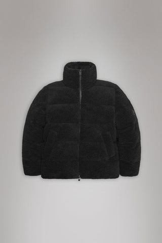 KOFU FLEECE PUFFER JACKET BLK RAINS