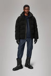 KOFU FLEECE PUFFER JACKET BLK RAINS