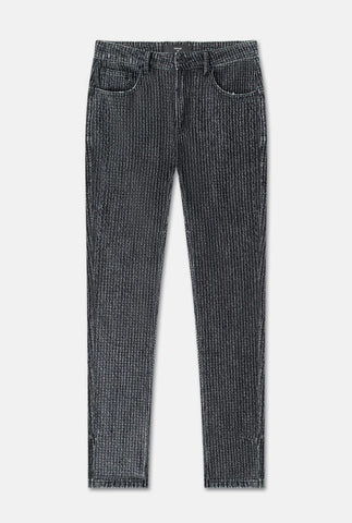 Pulled Black Straight Kollar Jeans