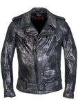 Schott NYC Rogue Gunmetal Leather Jacket
