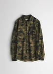 Camouflage Print Oxford in Brown