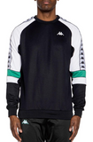 KAPPA 222 BANDA ARLTON REG. FIT SWEATSHIRT GRN BLK WHT