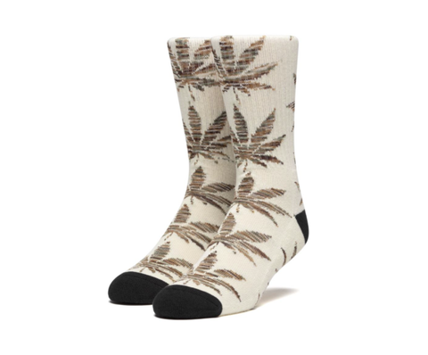 Plantlife Melange Leaves Socks Unbleached
